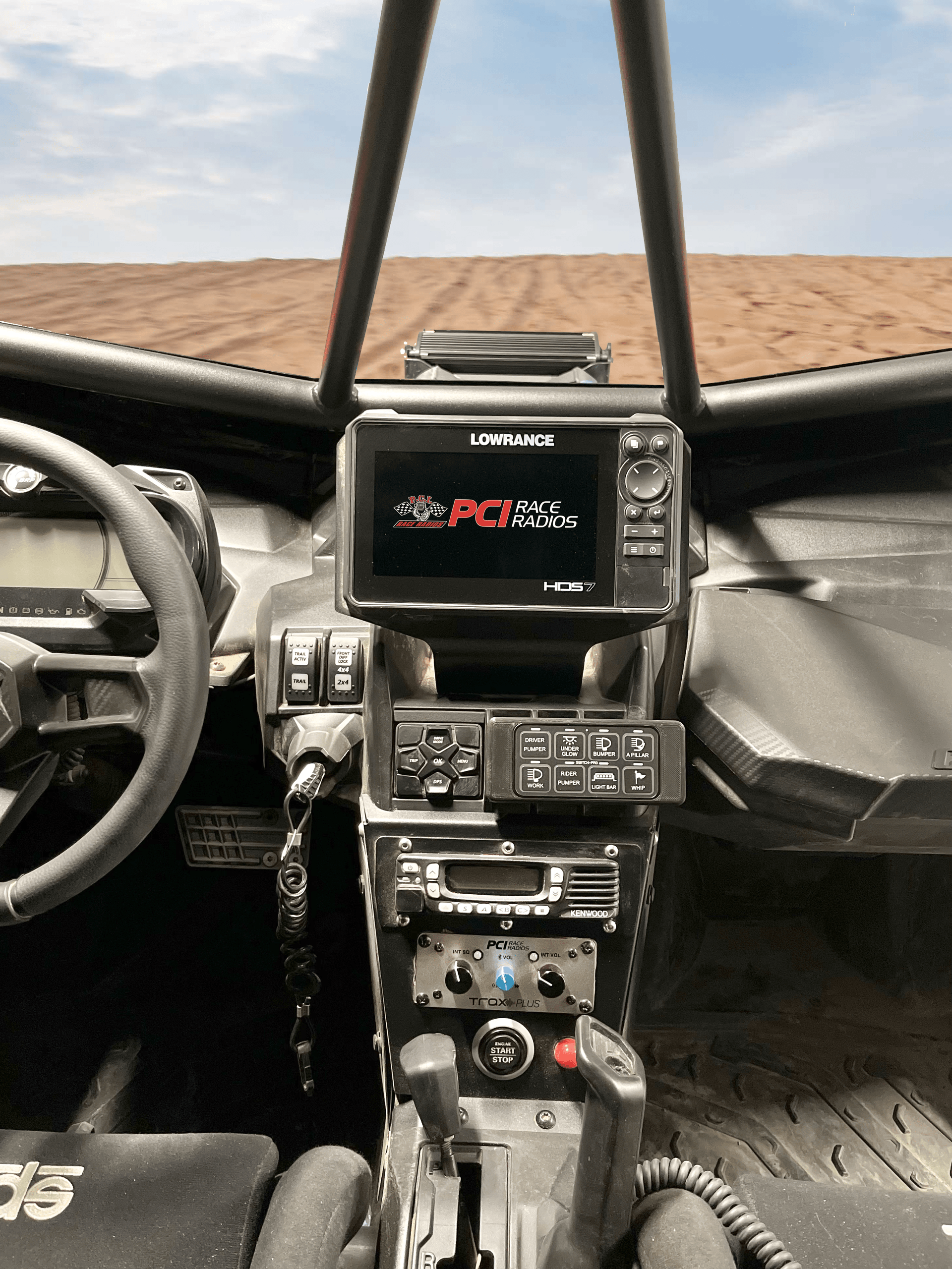 PCI CanAm X3 Elite FS and HDS Live GPS Bracket