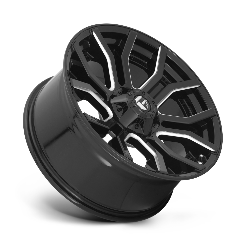 Fuel Wheels | RAGE Front View Black