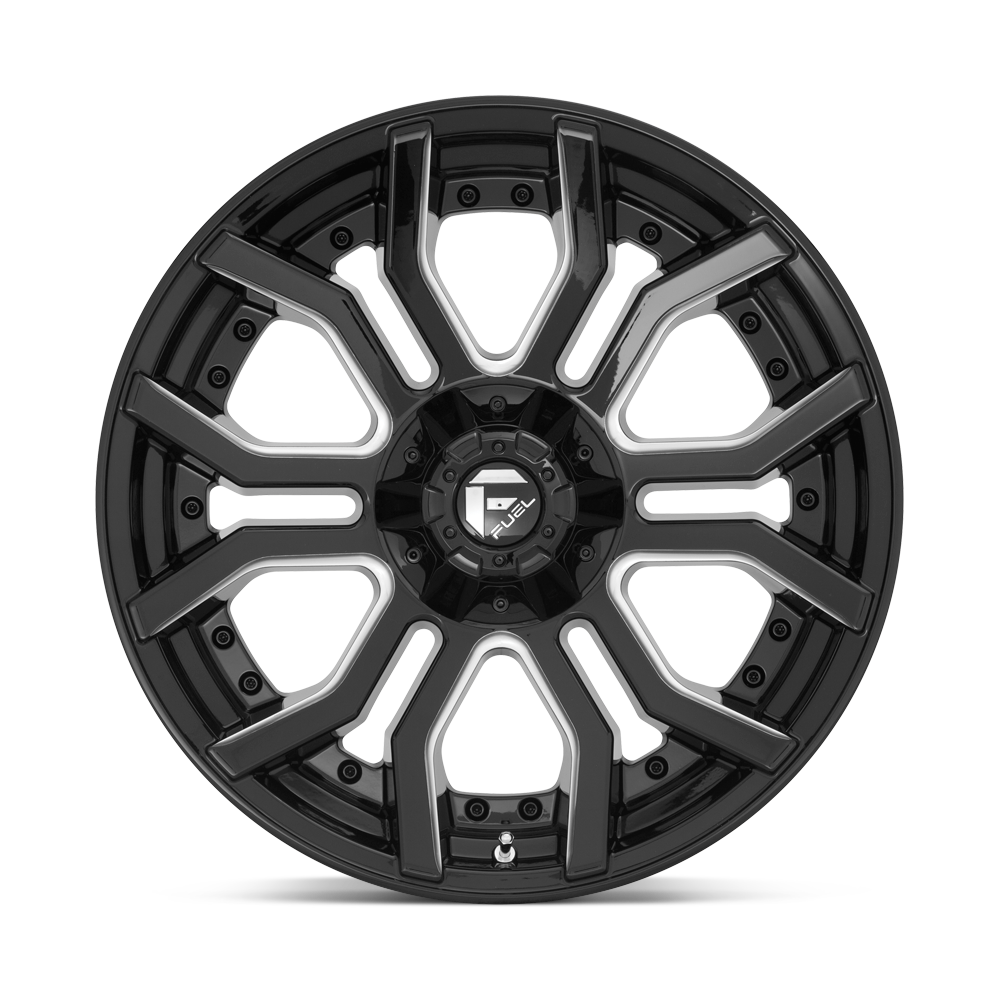 Fuel Wheels | RAGE Front View Black