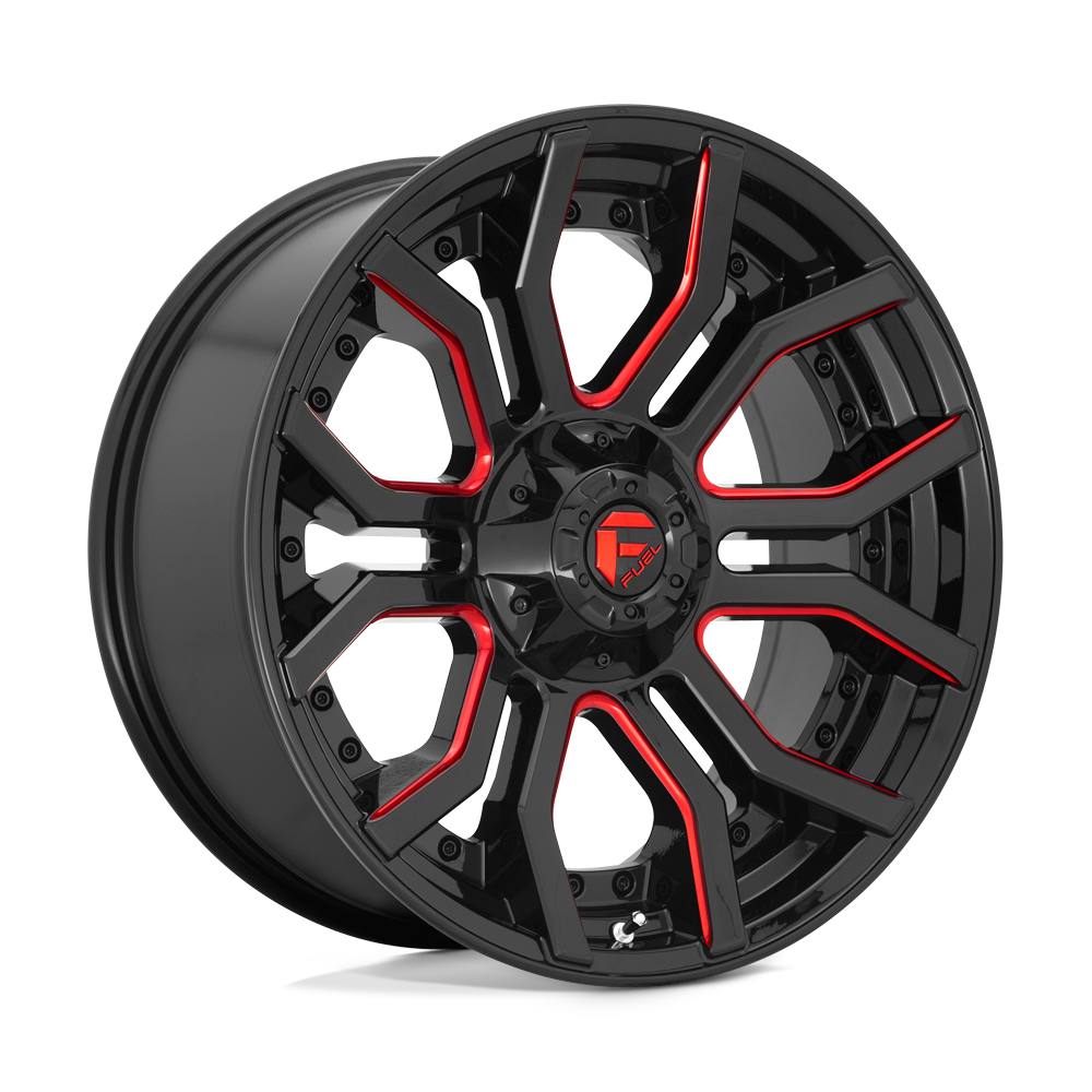 Fuel Wheels | RAGE Front View Black