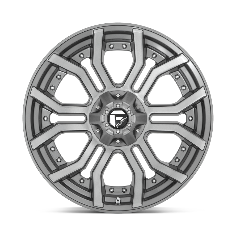 Fuel Wheels | RAGE Front View Grey