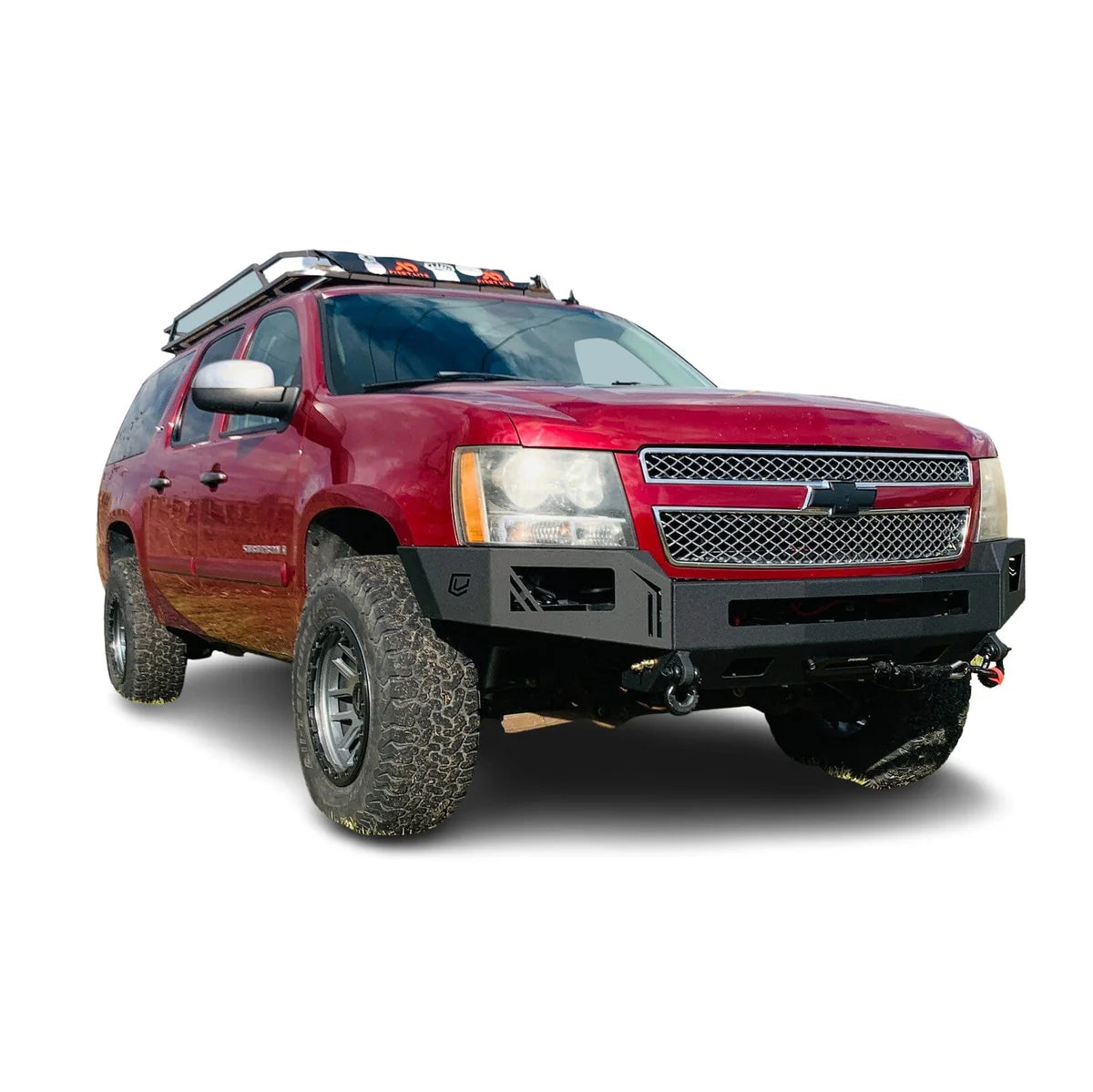 2007-2014 CHEVY TAHOE/SUBURBAN/AVALANCHE/YUKON OCTANE FRONT WINCH BUMPER Front View
