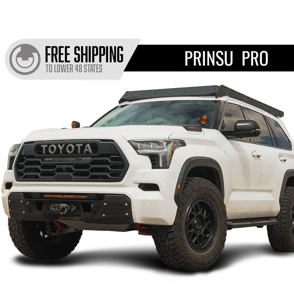 Toyota Sequoia Prinsu Pro Roof Rack | 2023-2025 Front View