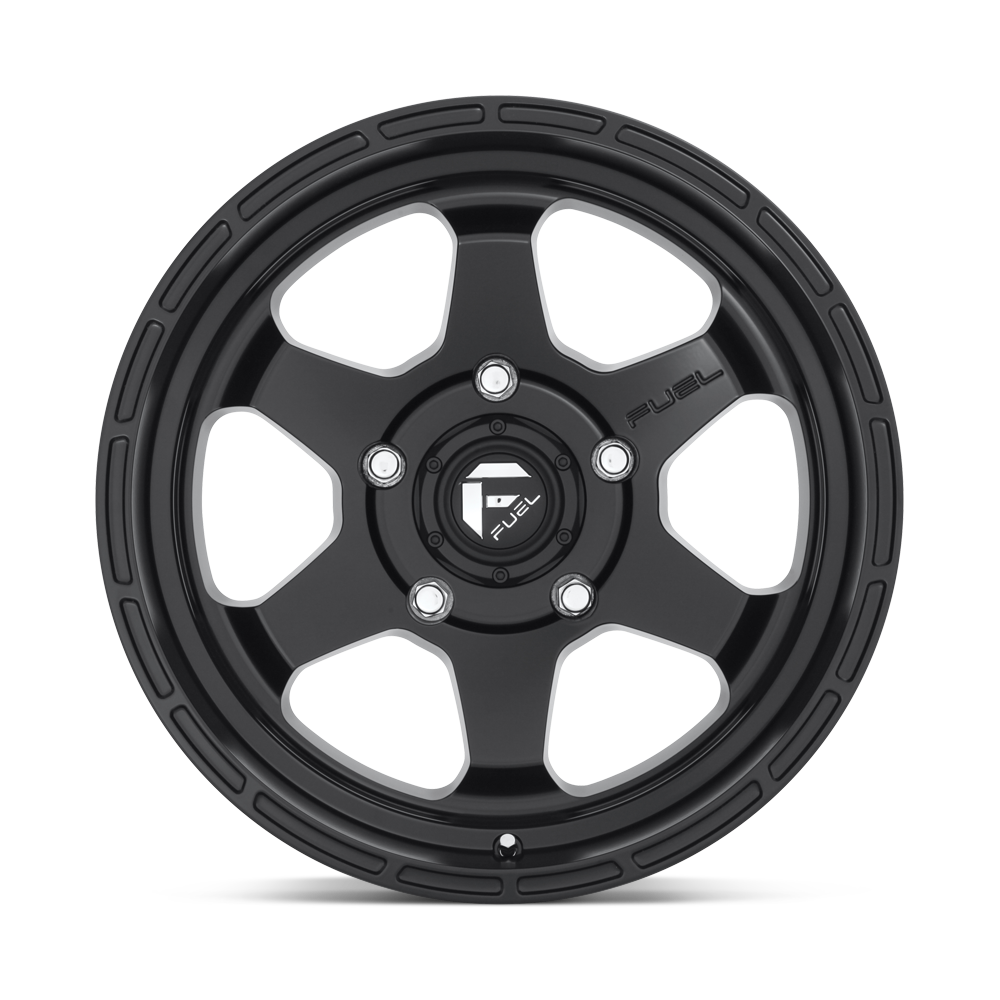 Fuel Wheels | SHOK Front View Black