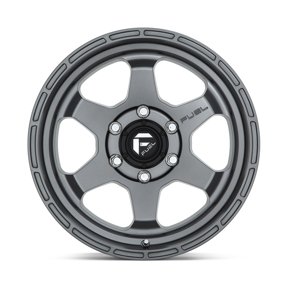 Fuel Wheels | SHOK Front View Grey