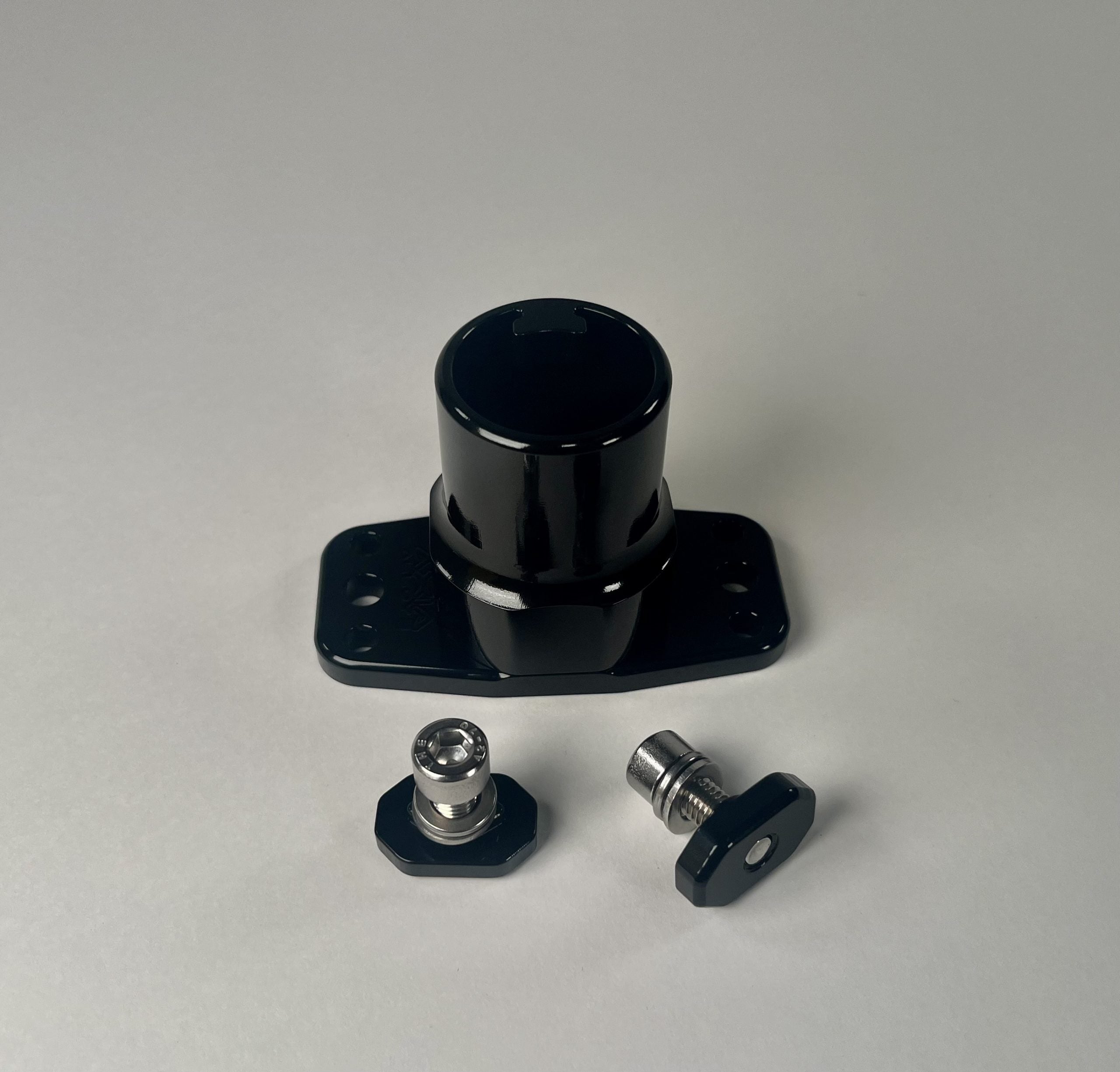 Starlink Sprinter Van Roof Rail Mount – T Slot Nuts Front View