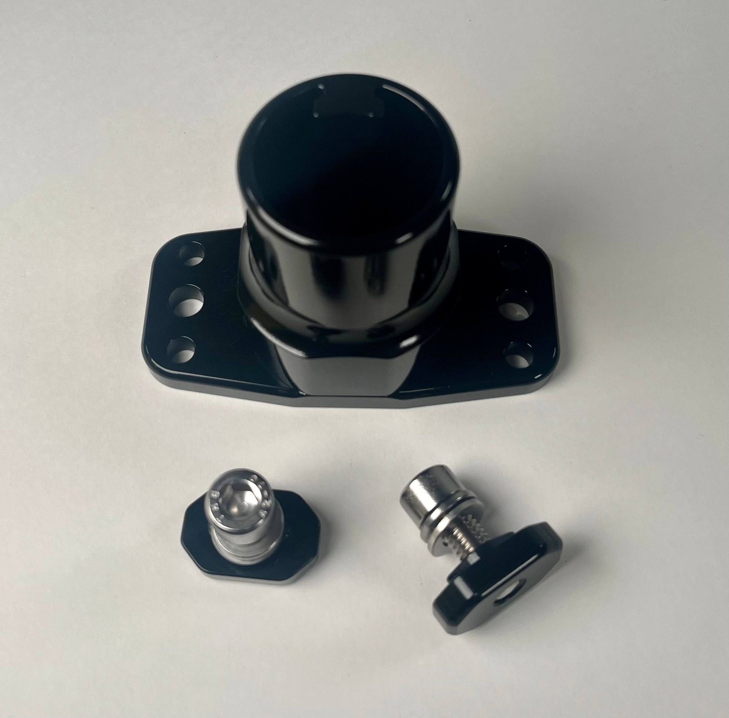 Starlink Sprinter Van Roof Rail Mount – T Slot Nuts Front View