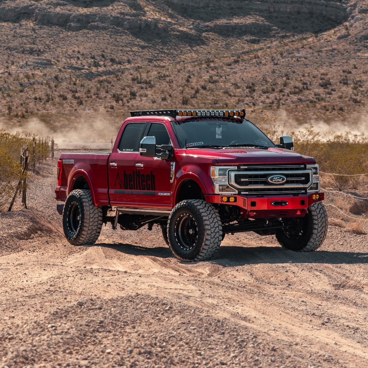 2017-2022 FORD SUPERDUTY F250/F350 OCTANE SERIES FRONT WINCH BUMPER Front View