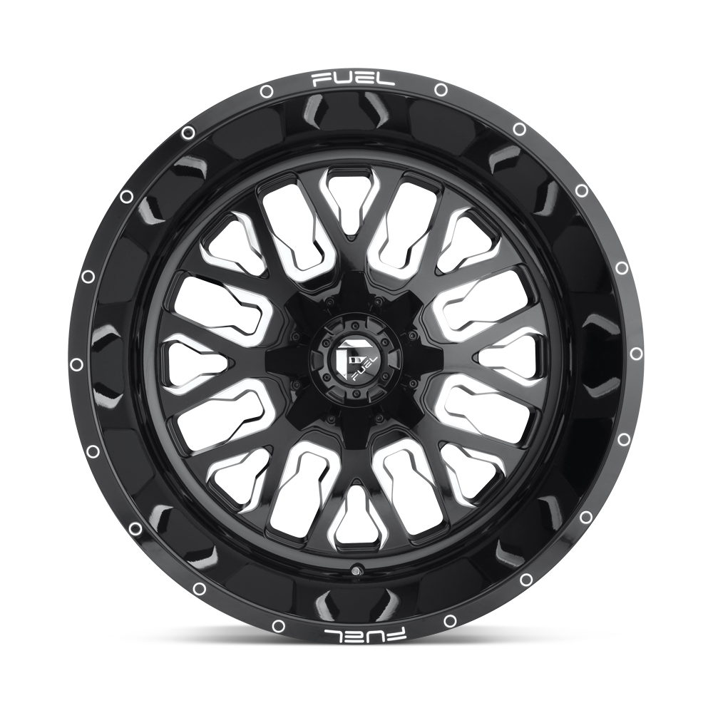 Fuel Wheels | STROKE Front View Black