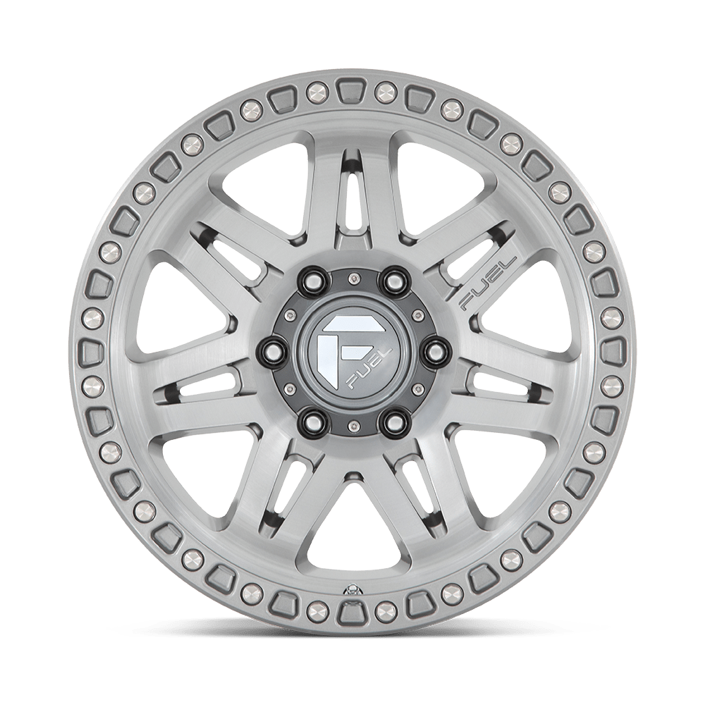 Fuel Wheels | SYNDICATE Front View Silver