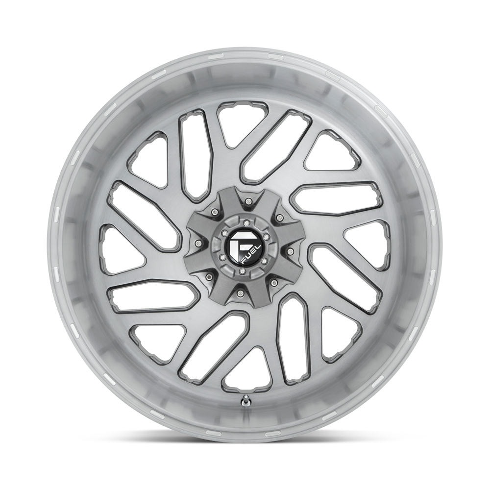 Fuel Wheels | TRITON | BRUSHED GUN METAL TINTED CLEAR/GLOSS BLACK RED TINTED CLEAR/CANDY RED MILLED