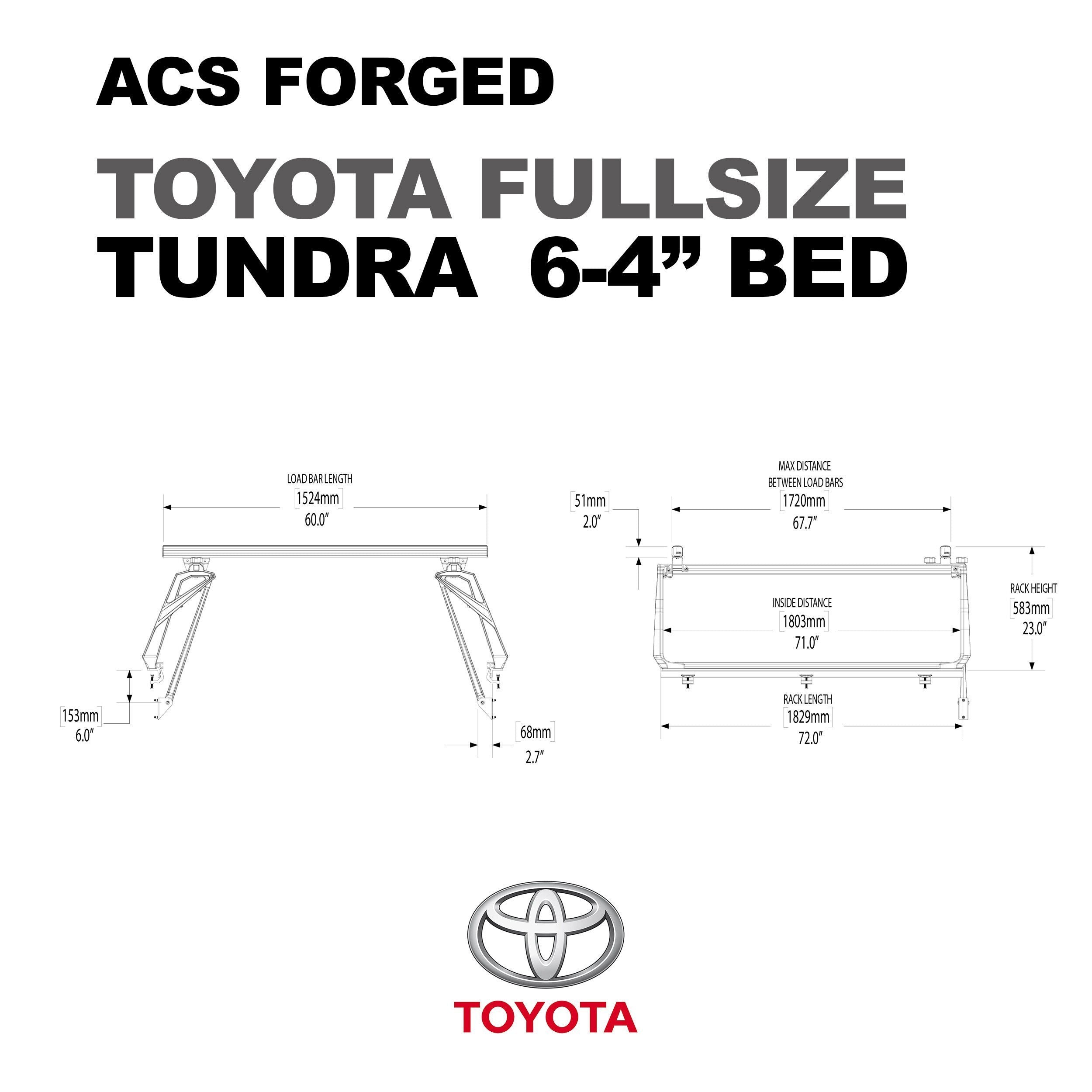 '01-06 Toyota Tundra-ACS Forged Bed Accessories Leitner Designs design