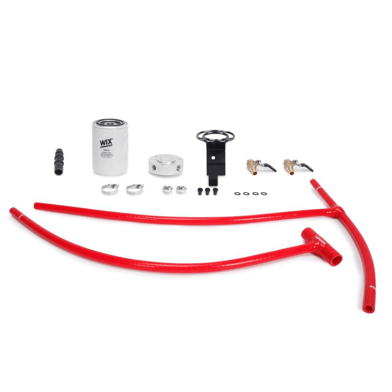 03-07 Ford 6.0L Powerstroke Coolant Filter Kit Performance Products Mishimoto Red parts