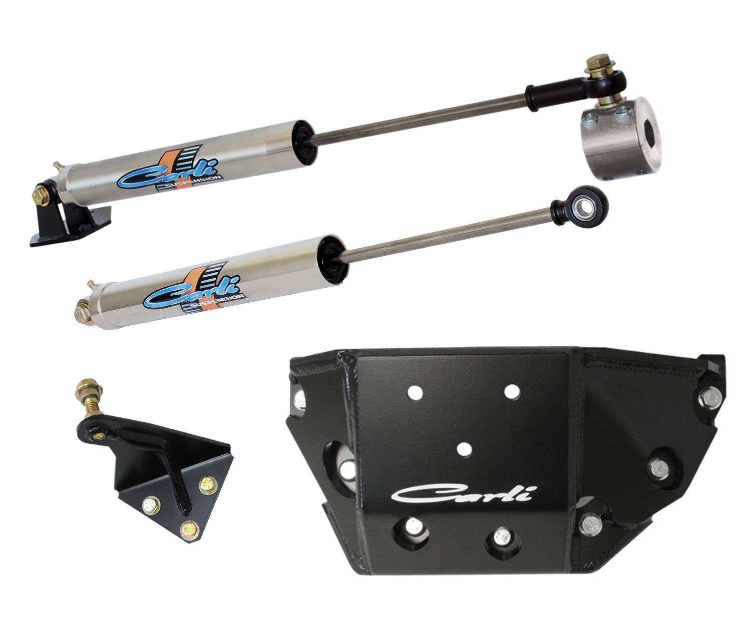 '08-12 Dodge Ram 2500/3500 Opposing "T-Style" Steering Stabilizer Kit Suspension Carli Suspension 