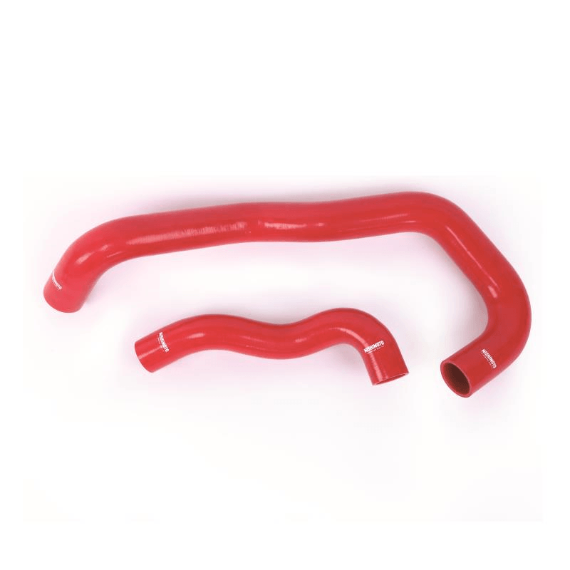 05-07 Ford 6.0L Powerstroke Twin I-Beam Chassis Silicone Coolant Hose Performance Products Mishimoto Red display
