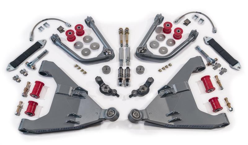 ’05-15 Toyota Tacoma Prerunner/4WD Race Series +3.5" Long Travel Kit Suspension Total Chaos Fabrication Bushings Icon 