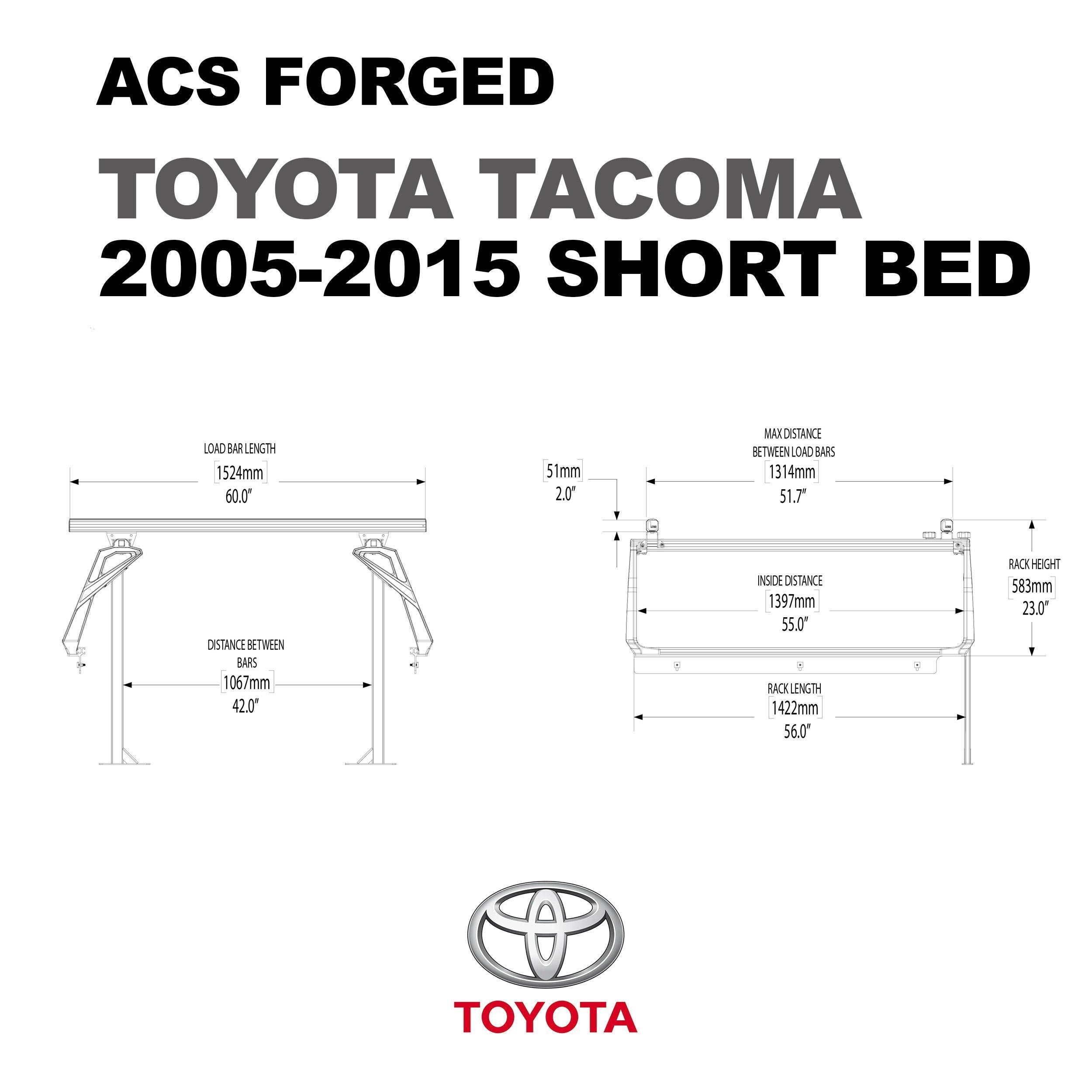 '05-15 Toyota Tacoma-ACS Forged Bed Accessories Leitner Designs design