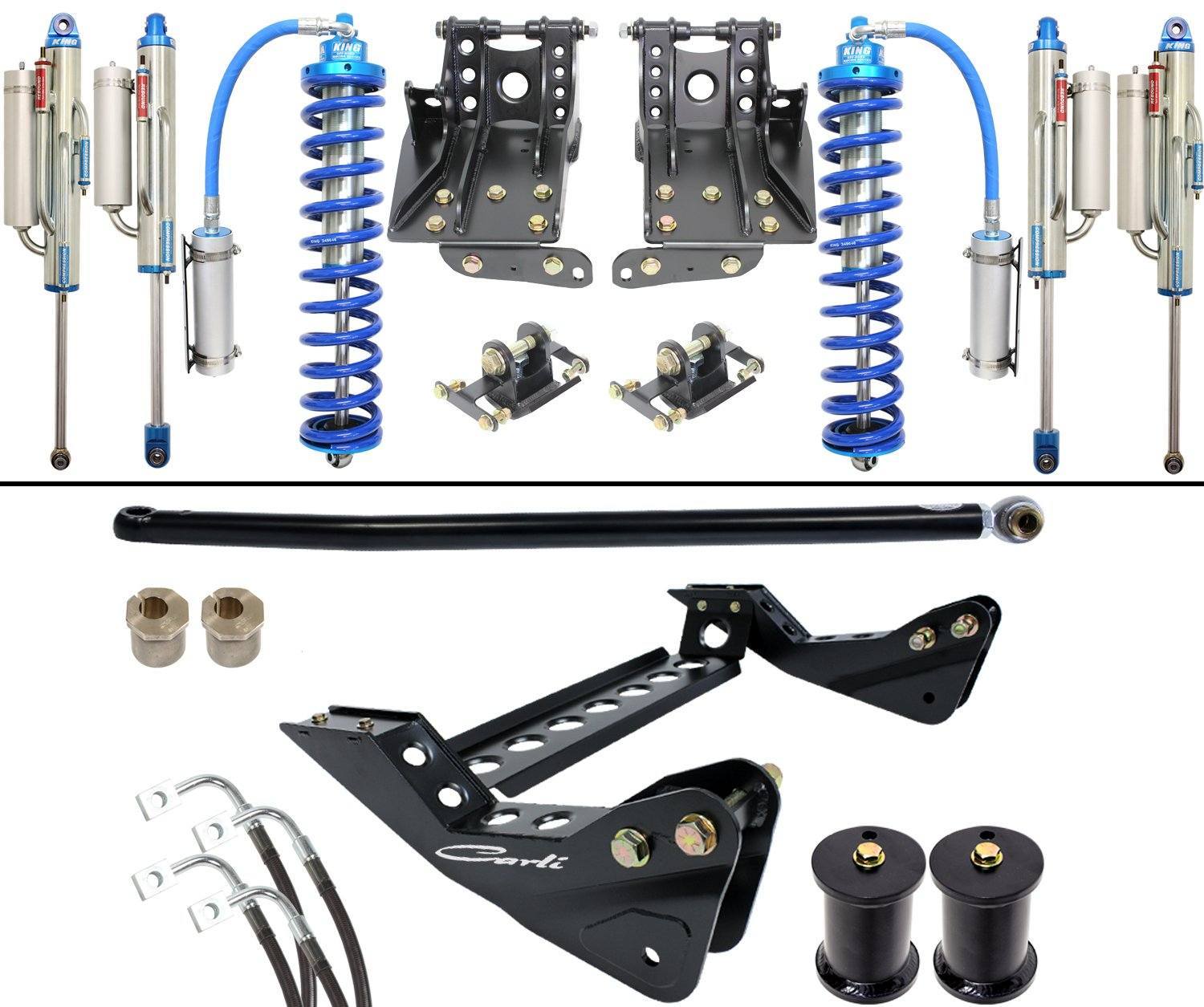 '05-07 Ford F250/350 2.5 Coilover Bypass System-4.5" Lift Suspension Carli Suspension  parts