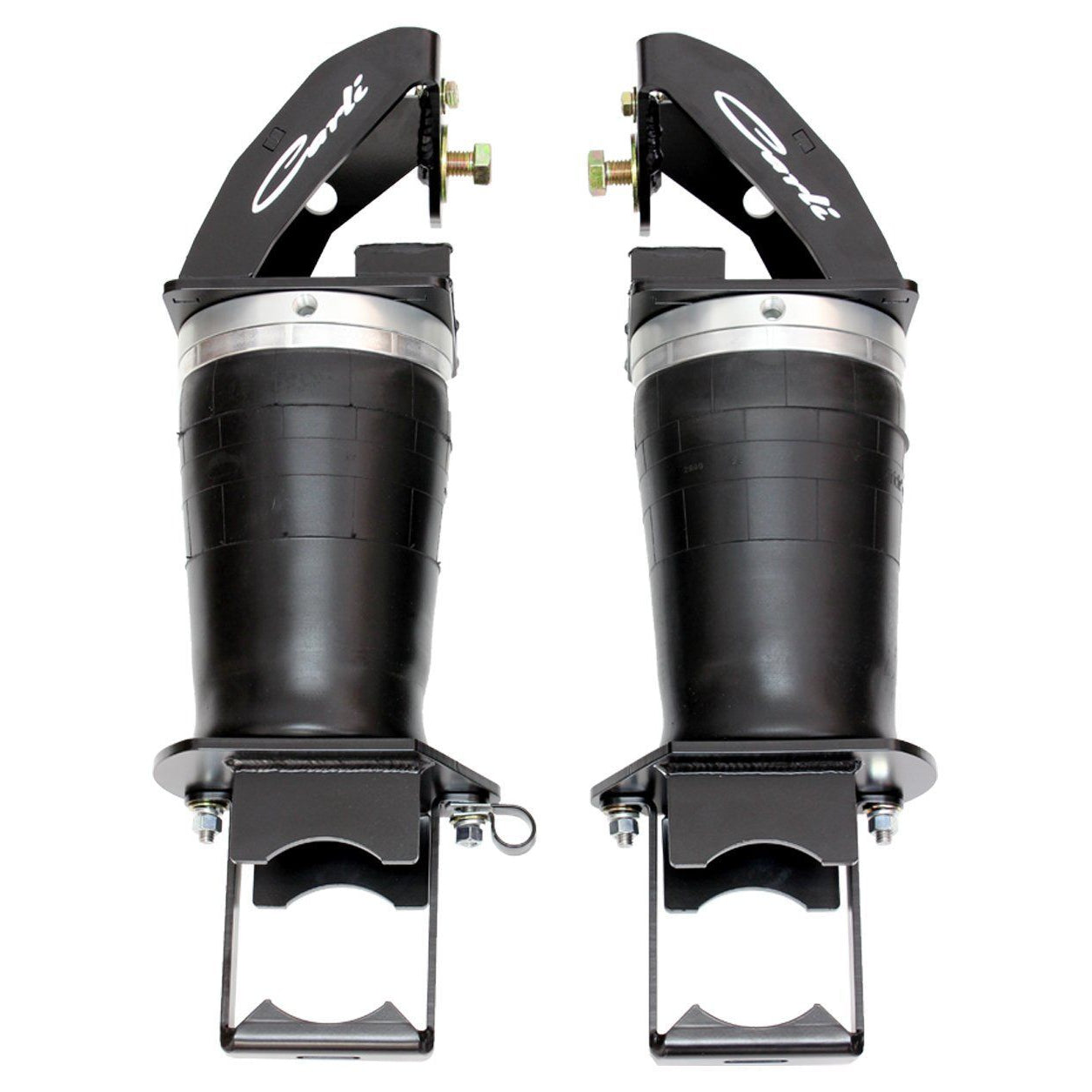 '05-16 Ford F250/350 Carli Suspension Long Travel Air Bag Kit Display of Included Parts 