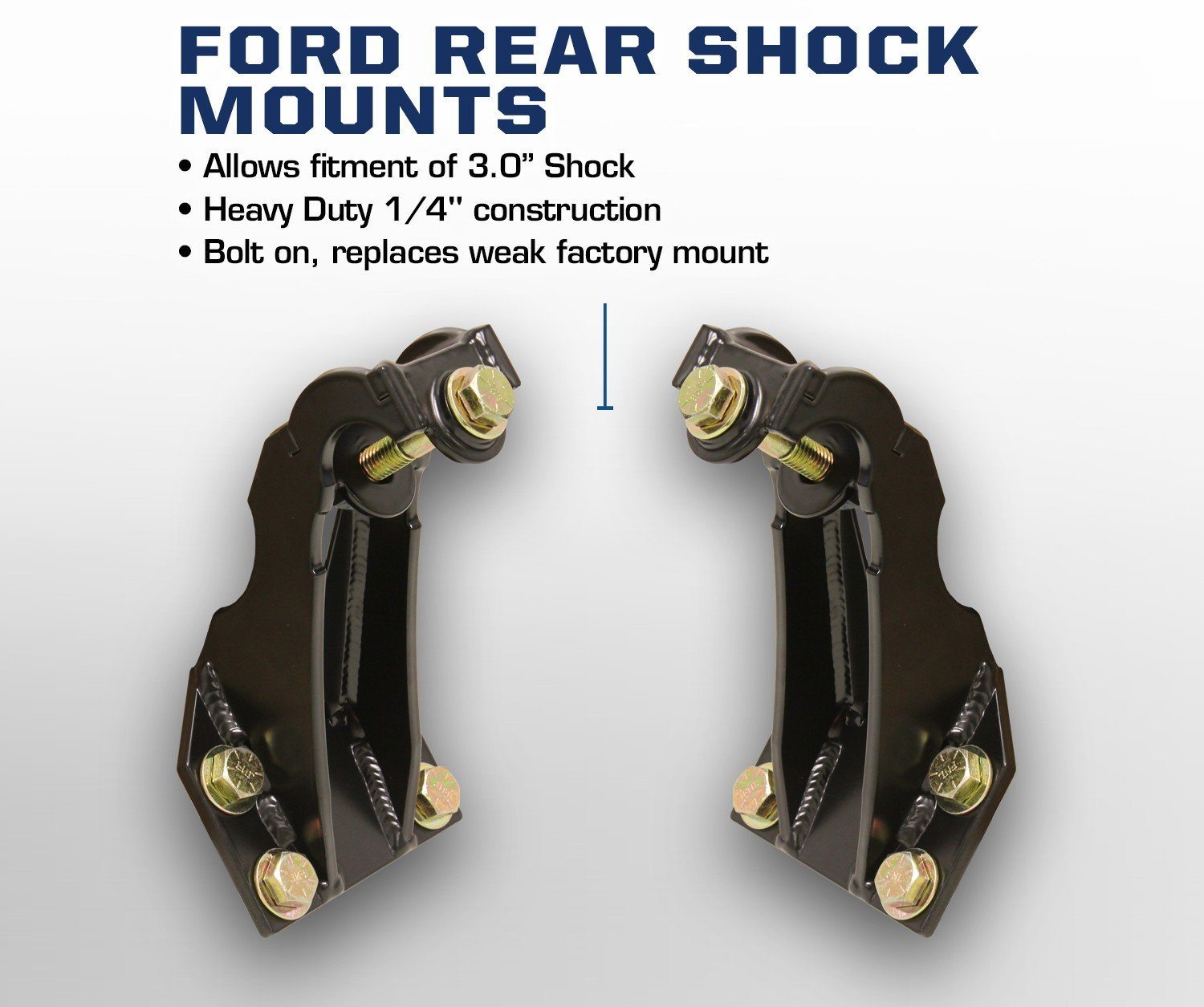 '05-16 Ford F250/350 Rear Shock Mounts Suspension Carli Suspension  description