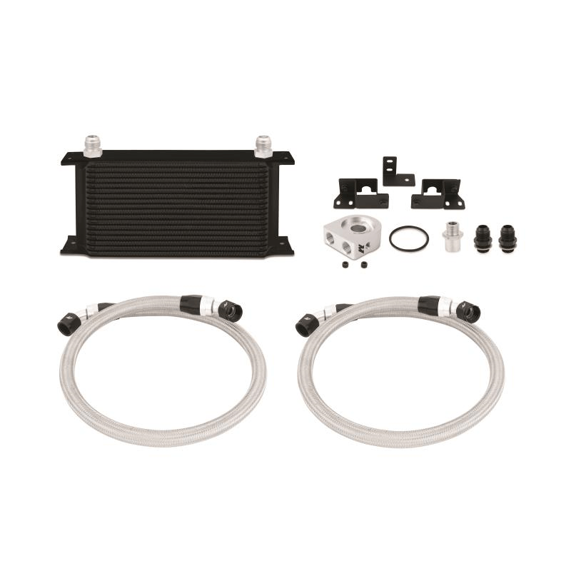07-11 Jeep Wrangler JK Oil Cooler Kit Performance Products Mishimoto Black Non-Thermostatic parts