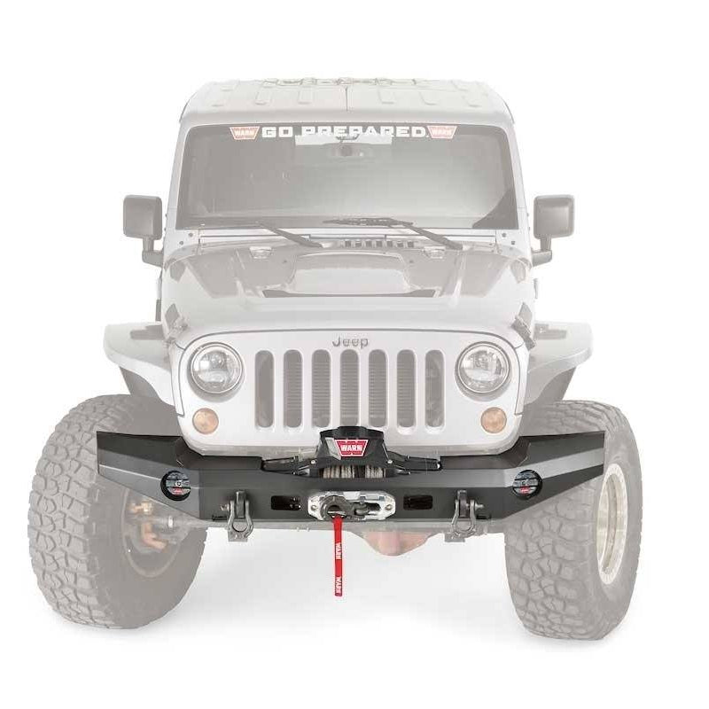 07-17 Jeep JK Elite Series Full Width Bumper Warn Industries (front view)
