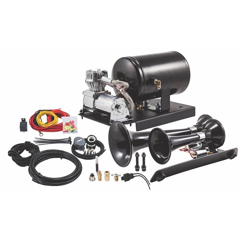 07-18 Chevy/GM 1500 Model 220 Under the Hood Dual Train Horn Kit Kleinn Air Horns parts