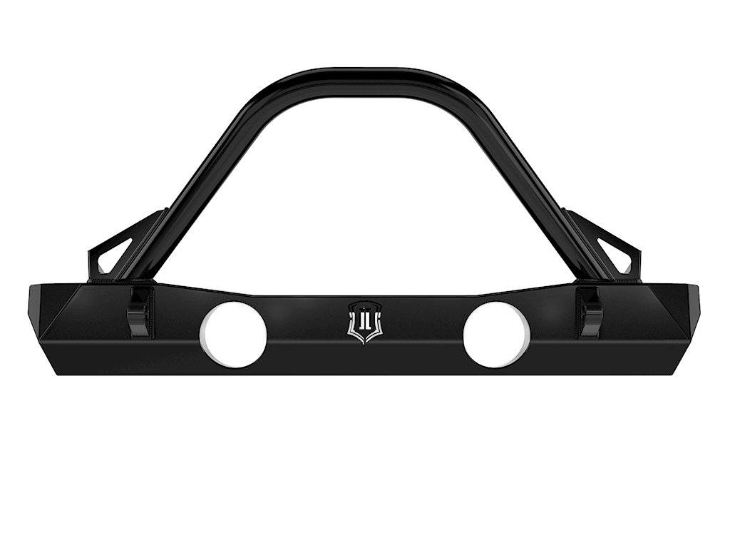 07-18 Jeep JK Pro Series Front Bumper w/ Bar & Tabs Impact Series Off-Road Armor (front view)