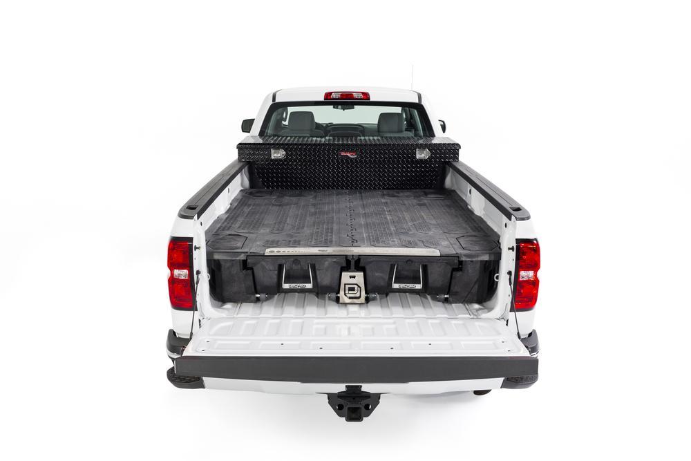 '07-19 Chevy/GMC 2500/3500 Truck Bed Storage System-8ft Bed Organization Decked display
