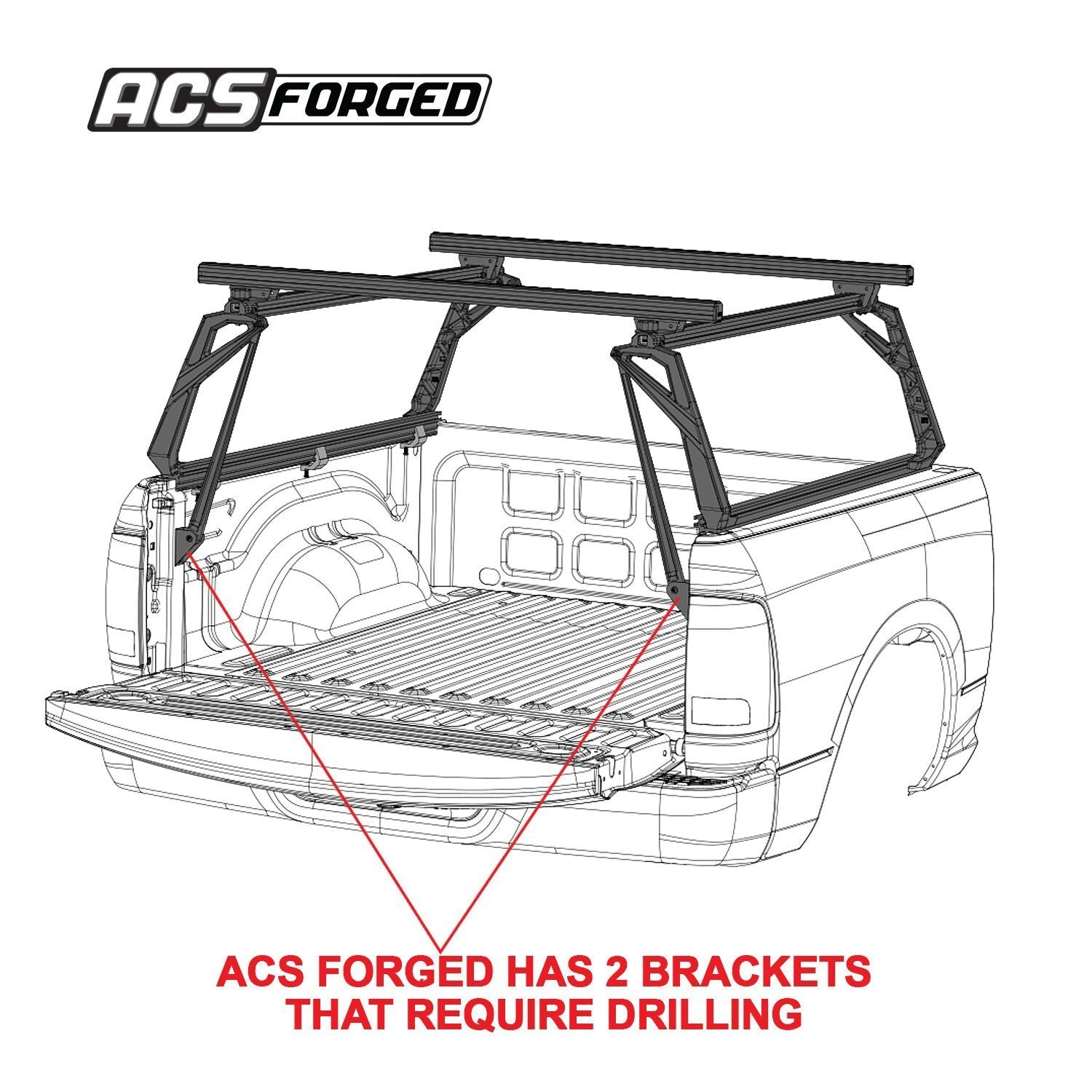 '07-23 Chevy/GMC 1500-ACS Forged Bed Accessories Leitner Designs design