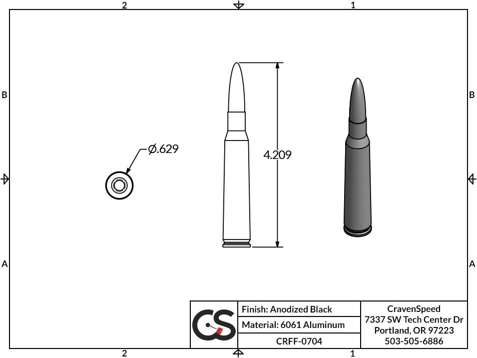 '07-23 GMC 1500 Bullet Style Stubby Antenna Communication CravenSpeed  design