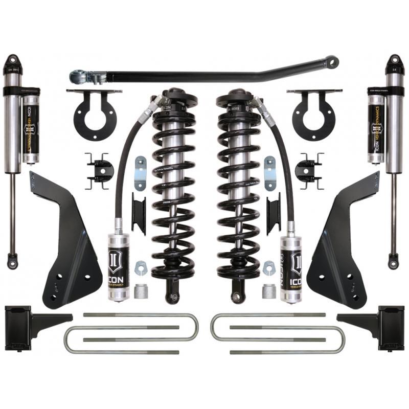 '08-10 Ford F250/F350 4WD 4-5.5" Coilover Conversion System-Stage 3 Suspension Icon Vehicle Dynamics parts