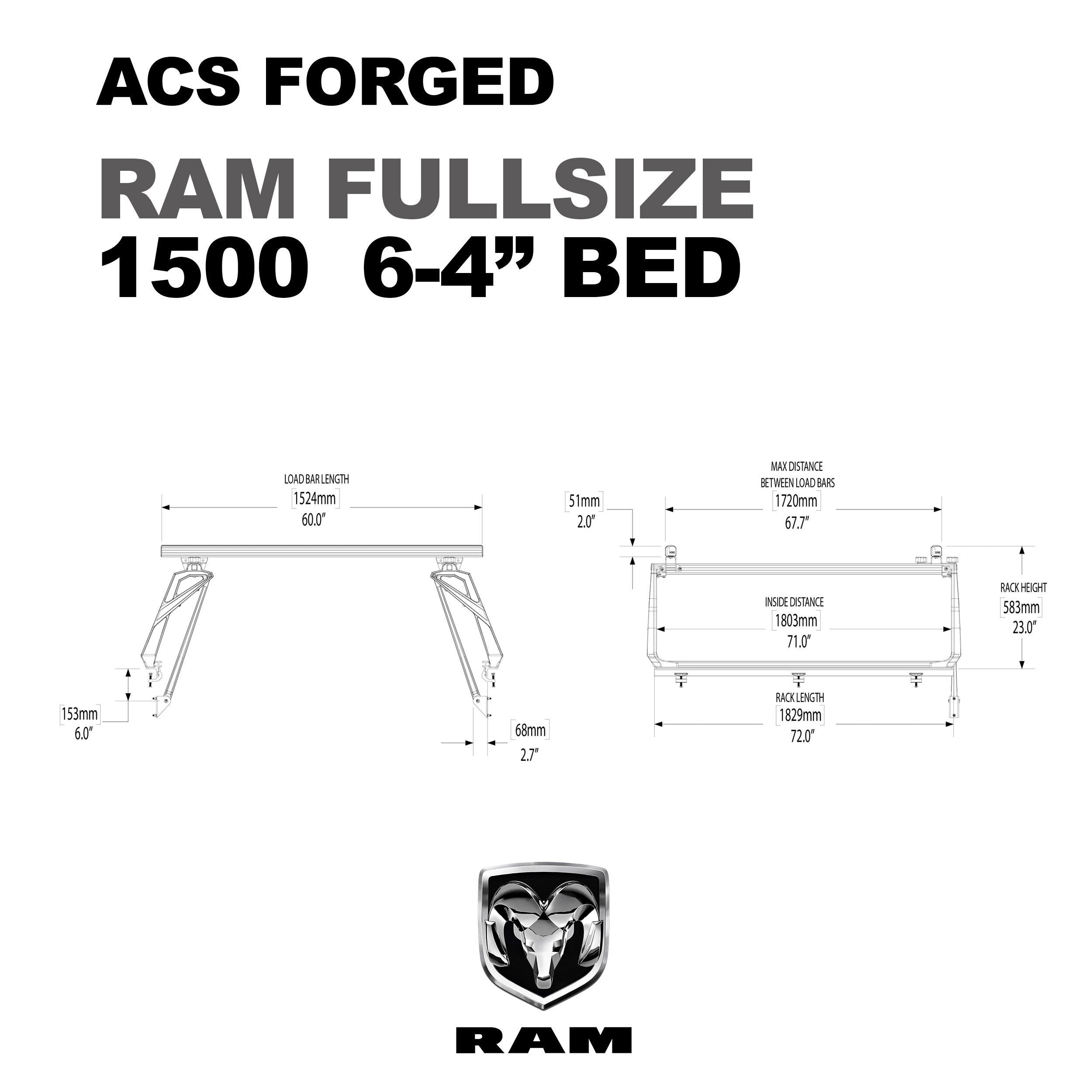 '09-19 Dodge Ram 1500-ACS Forged Bed Accessories Leitner Designs design