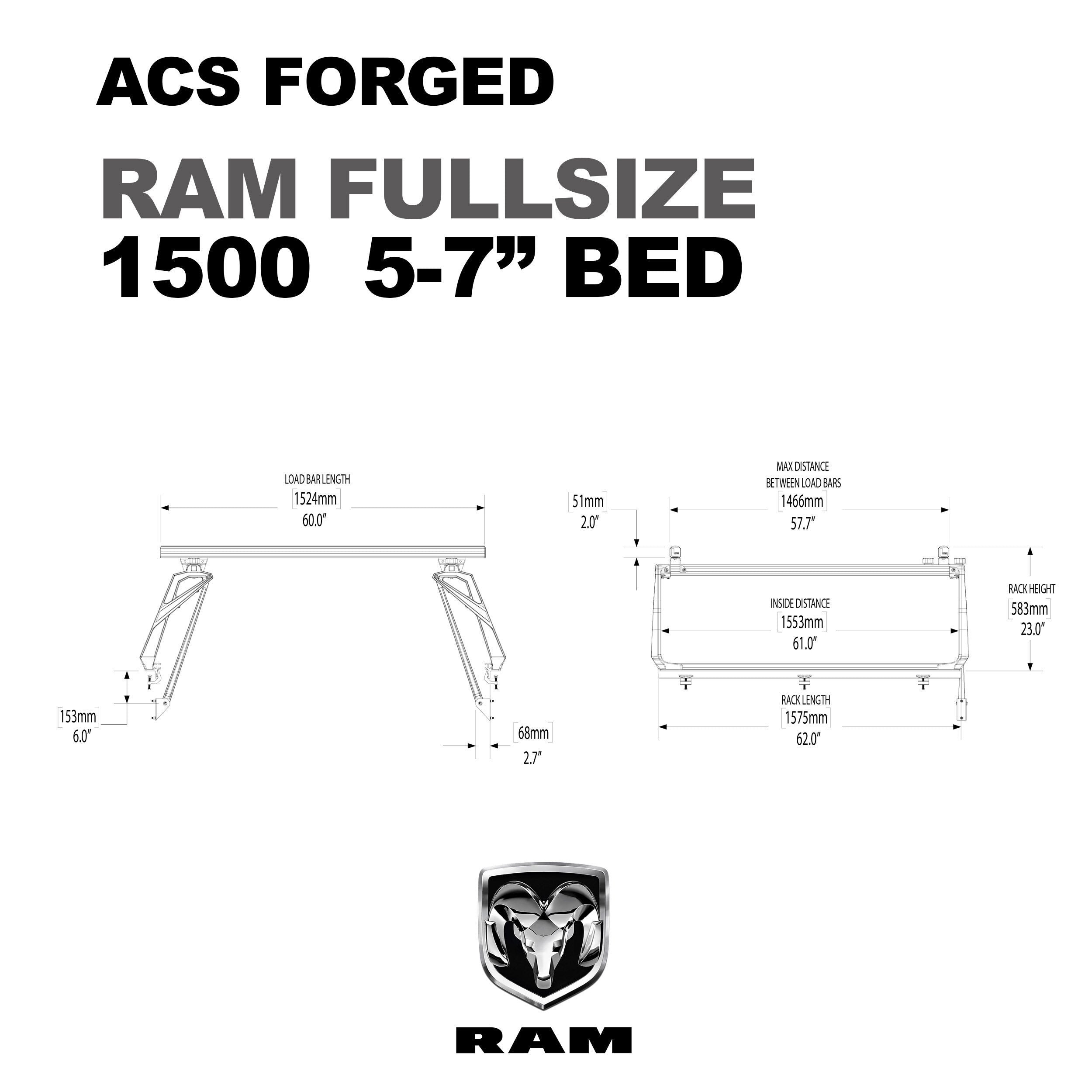 '09-19 Dodge Ram 1500-ACS Forged Bed Accessories Leitner Designs design