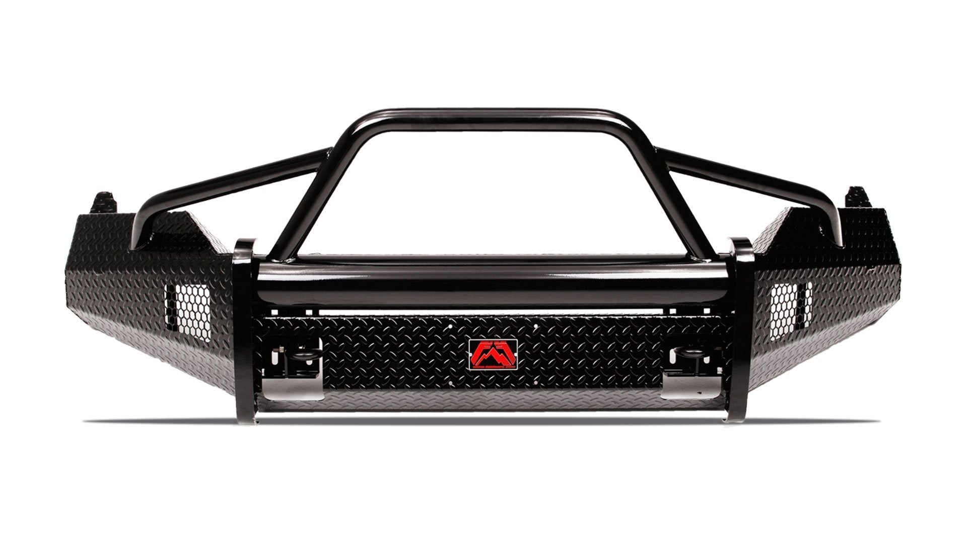 '09-18 Ram 1500 Black Steel Series Front Bumper Fab Fours (front view)