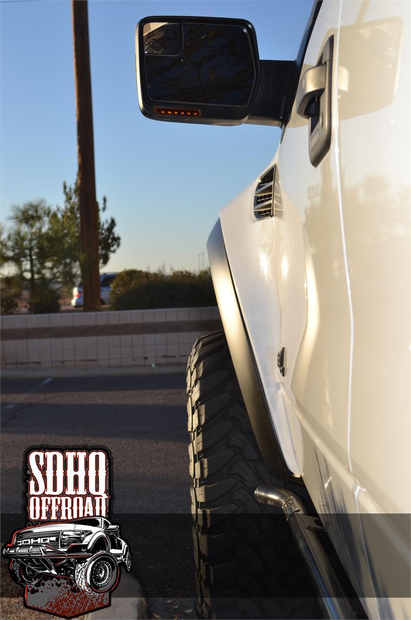 '10-14 Ford Raptor SDHQ Built Fiberglass Fenders Fiberglass SDHQ Off Road 