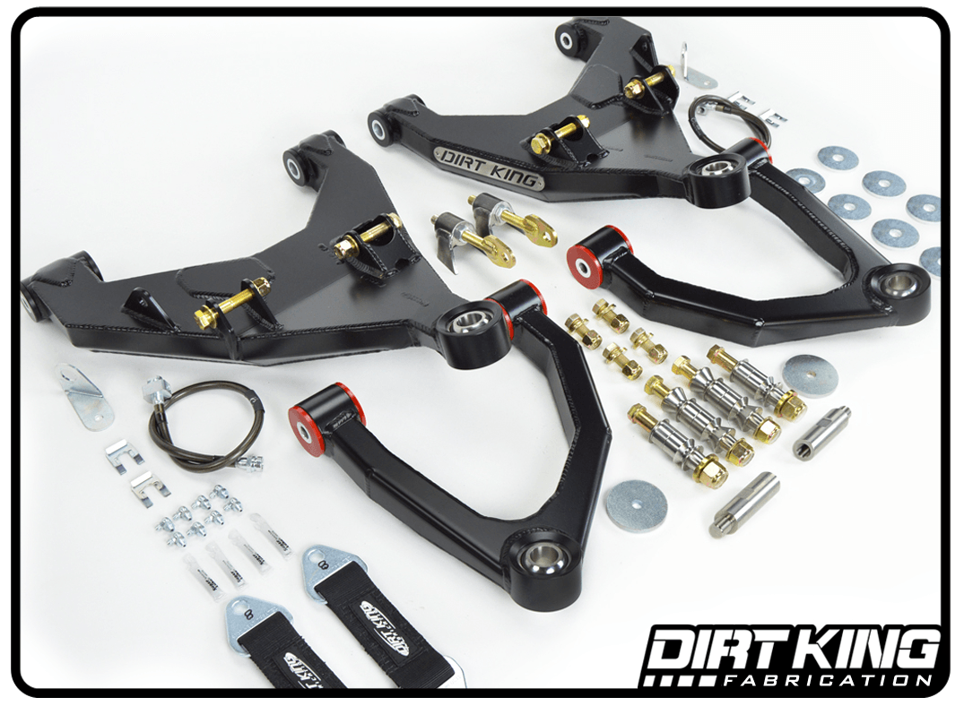 '10-22 Toyota 4Runner Long Travel Kit Suspension Dirt King Fabrication Heim Upper Control Arms parts