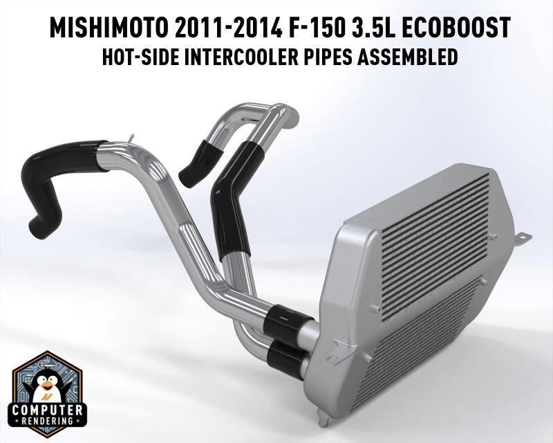 11-14 Ford F150 3.5L Ecoboost Hot-Side Intercooler Pipe Kit Performance Products Mishimoto 