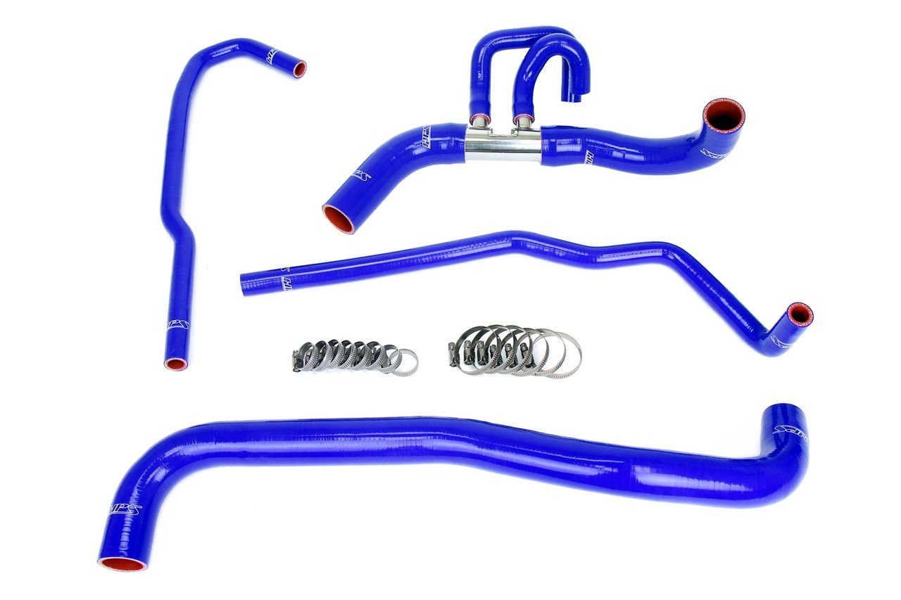 '11-14 Ford Raptor V8 Silicone Radiator and Heater Coolant Hose Kit Performance Products HPS Performance blue