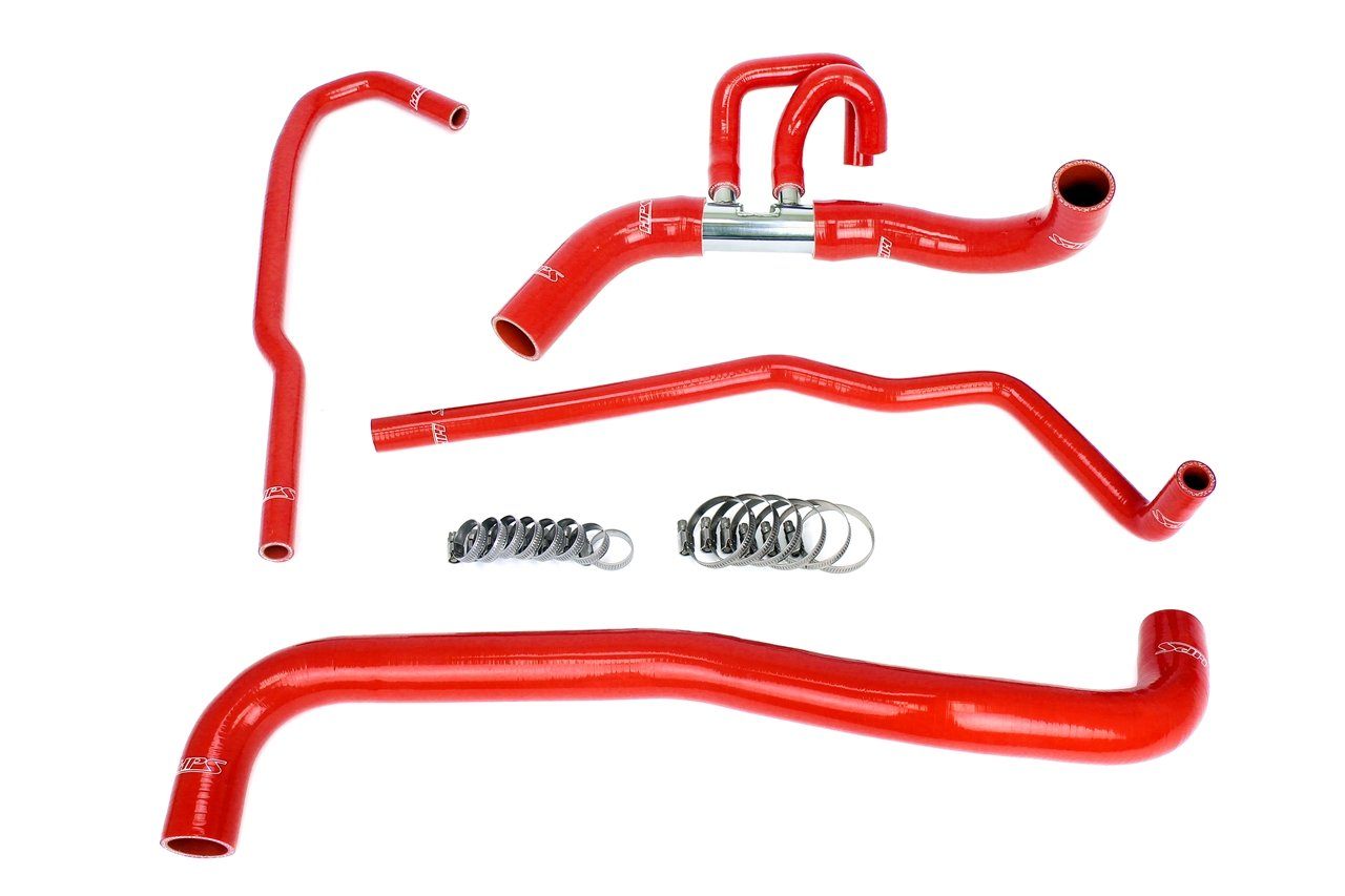 '11-14 Ford Raptor V8 Silicone Radiator and Heater Coolant Hose Kit Performance Products HPS Performance red