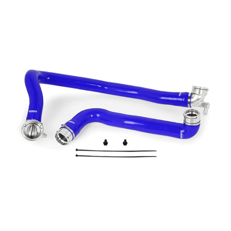 11-16 Ford 6.7L Powerstroke Silicone Coolant Hose Kit Performance Products Mishimoto Blue 