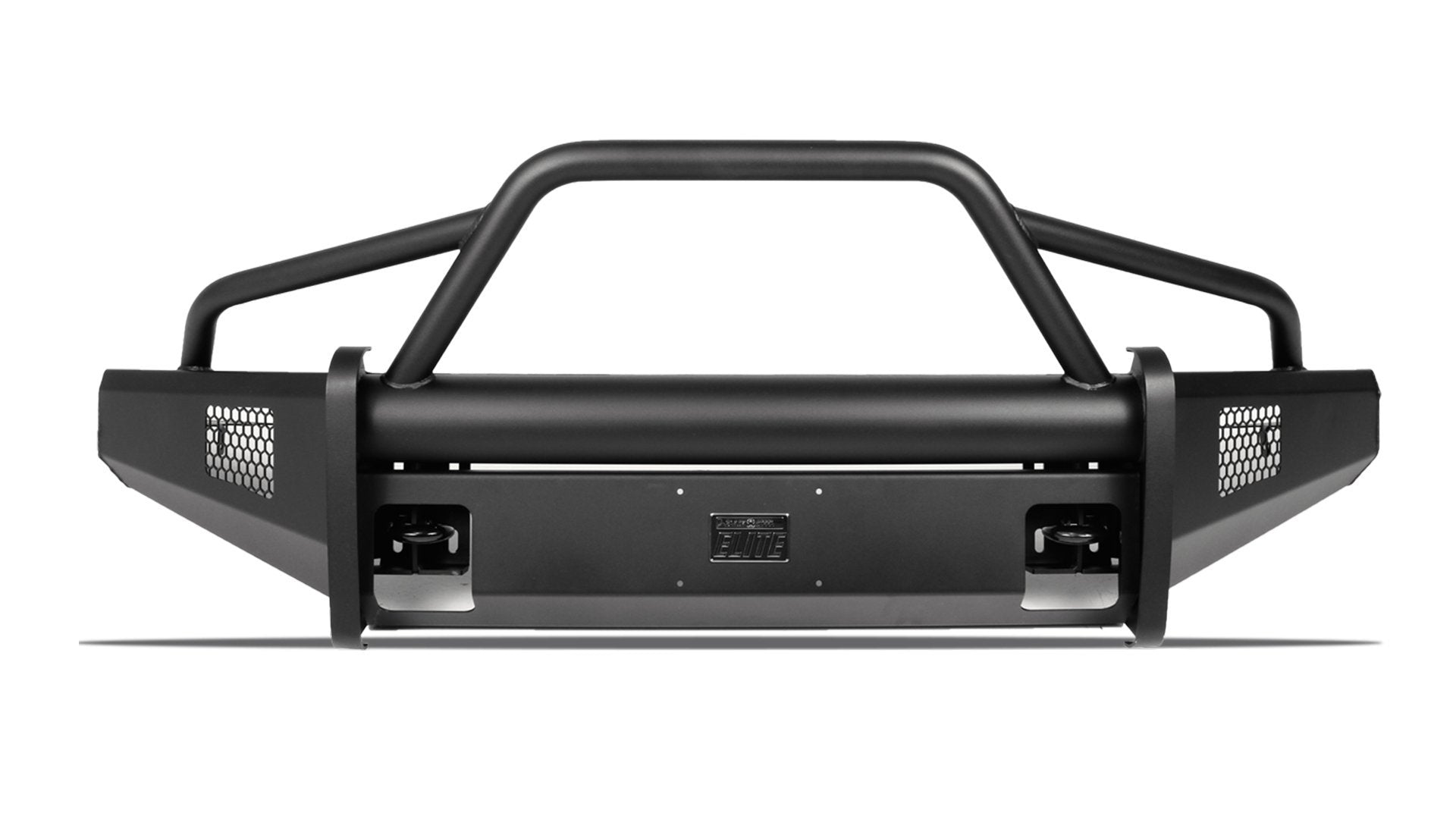 14-18 GMC 1500 Black Steel Elite Series Front Bumper Fab Fours display
