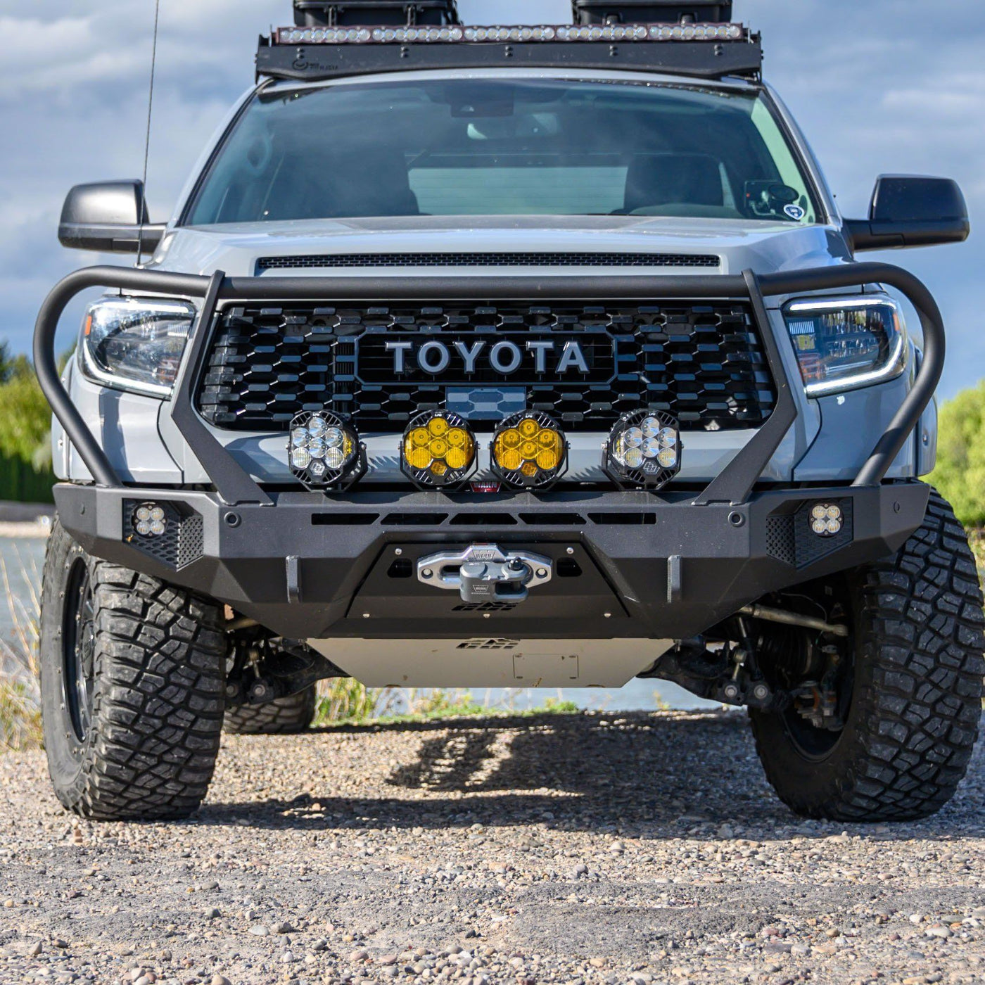 '14-21 Toyota Tundra CBI Off-Road Adventure Front Bumper Display on Vehicle