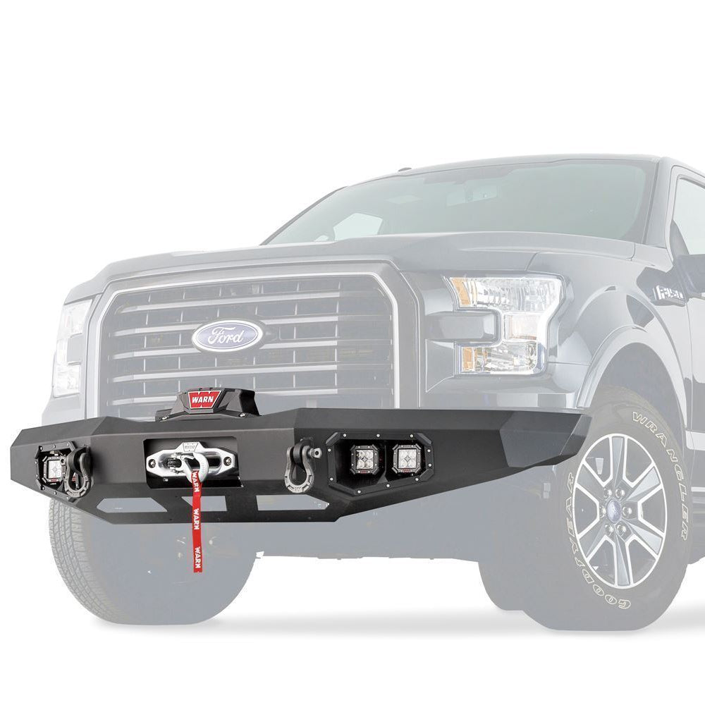 15-17 Ford F150 Ascent Front Bumper Warn Industries display