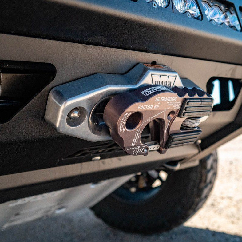 '16-23 Toyota Tacoma CBI Off-Road Baja Front Bumper Close-up Display on Vehicle 