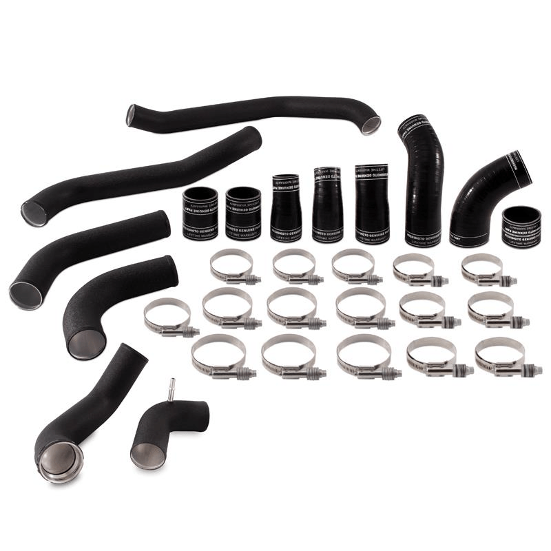 17-Current Ford F150 3.5L Ecoboost Intercooler Pipe Kit Performance Products Mishimoto Wrinkle Black 