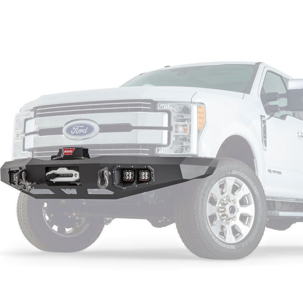 17-21 Ford F250/350 Ascent Front Bumper Warn Industries display