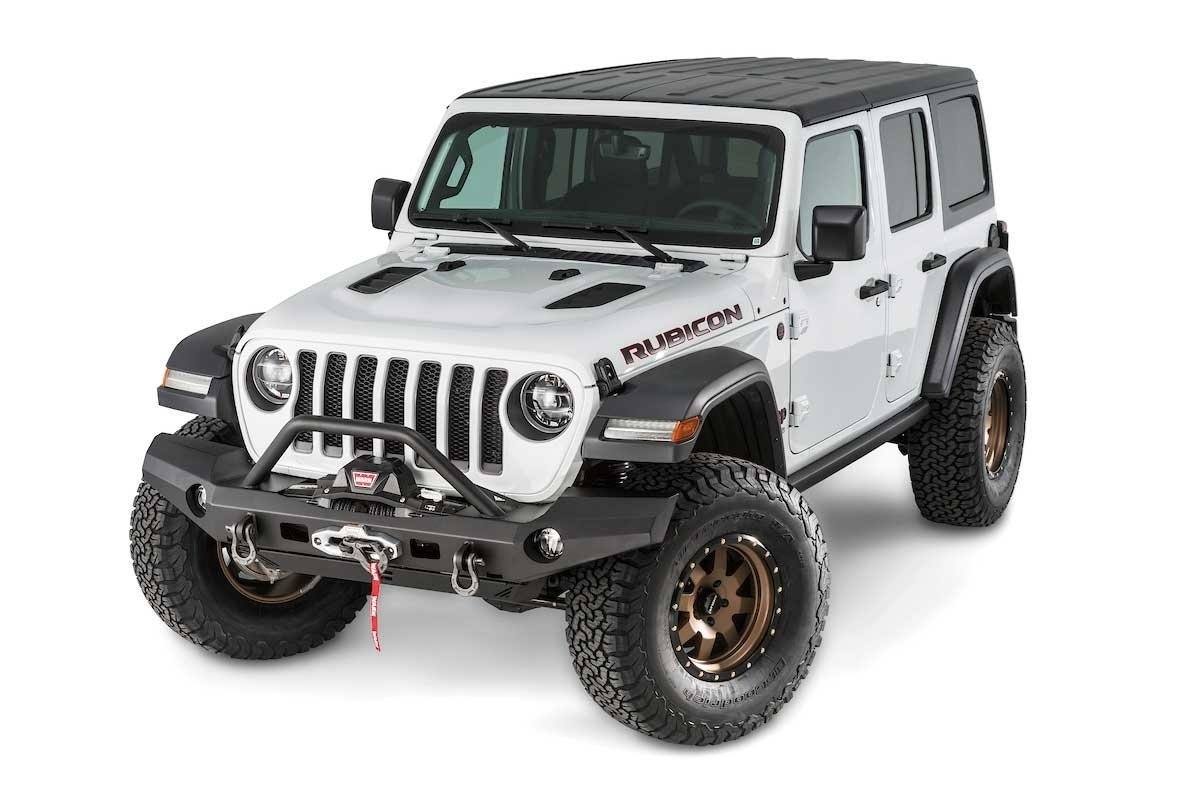 18-23 Jeep JL Elite Series Full Width Bumper Warn Industries display