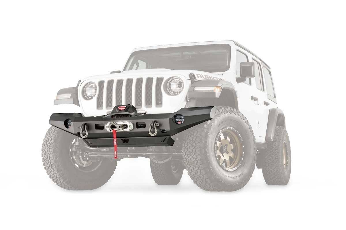 18-23 Jeep JL Elite Series Full Width Bumper Warn Industries display