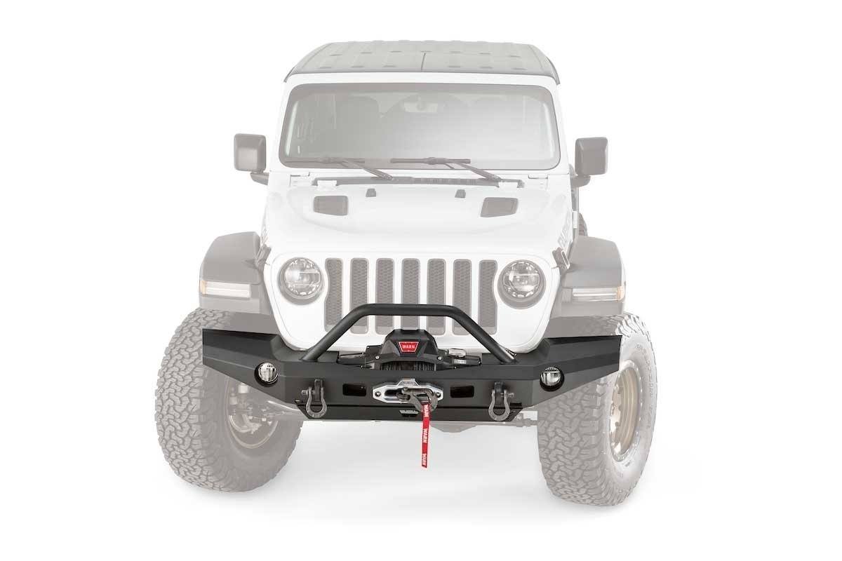 18-23 Jeep JL Elite Series Full Width Bumper Warn Industries (front view)